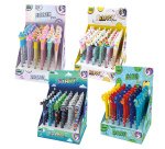 Box penne cancellabili - 4 expo da banco - fantasie assortite - Lebez - conf. 144 pezzi