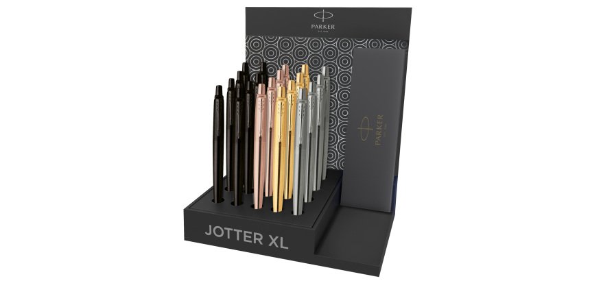 Penna a sfera Jotter XL Monochrome - colori assortiti - Parker - expo 20 pezzi