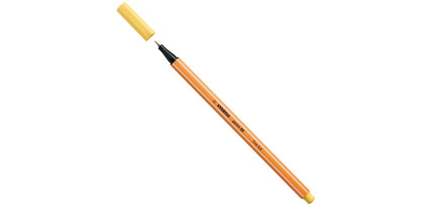 Fineliner Point 88 - tratto 0,4 mm - giallo chiaro 23 - Stabilo