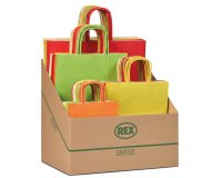 Shopper Allegra - formati assortiti - colori chiari - Rex Sadoch - expo 100 pezzi