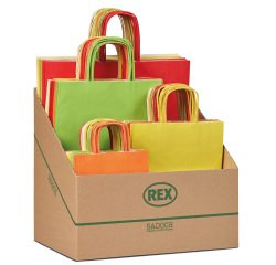 Shopper Allegra - formati assortiti - colori chiari - Rex Sadoch - expo 100 pezzi