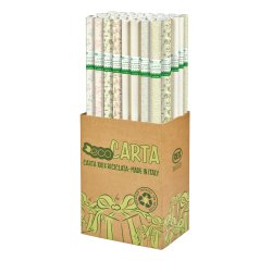 Rotolo carta regalo Erba - 70 cm x 2 m - fantasie assortite - Rex Sadoch