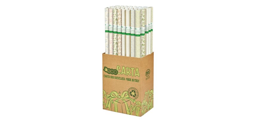 Rotolo carta regalo Erba - 70 cm x 2 m - fantasie assortite - Rex Sadoch