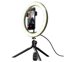Kit di anelli luminosi Maku - per vlog - nero - Trust