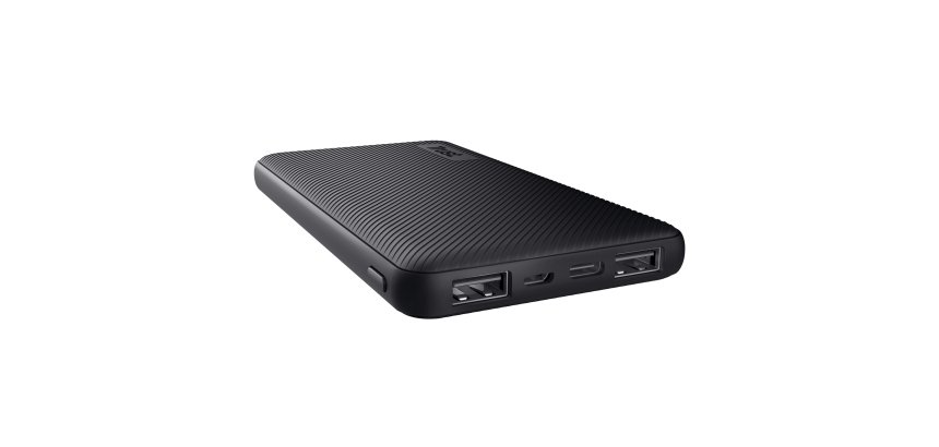 Powerbank Primo - ultrasottile - da 10.000 mAh - nero - Trust