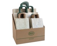 Espositore shopper Carta Erba - formati assortiti - Rex Sadoch - expo 100 pezzi