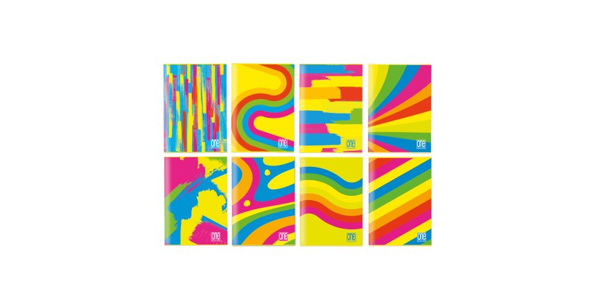 Maxiquaderno One Color Fantafluo - A4 - 5mm - 60 fogli - 80 gr - spiralato - Blasetti
