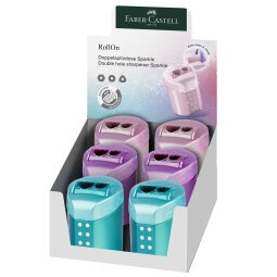 En_sacapuntas faber castell doble roll on sparkle