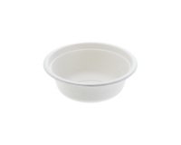 Ciotola monouso Bio - rotonda - diametro 13,5 cm - 350 ml - cellulosa - bianco - Leone - conf. 50 pezzi