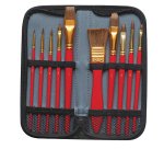 Pennello in pony - per acquerello - DOM - astuccio 10 pennelli assortiti