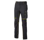 Pantalone da donna U-Power World, grigio/giallo