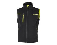 Gilet donna U-Power Saturn Lady, nero/giallo