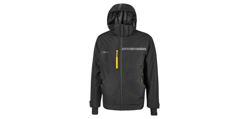 Giacca U-Power Wink drorepellente, nero/giallo