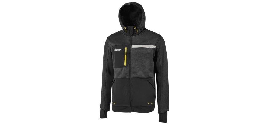 Felpa U-Power Galaxy, nero/giallo