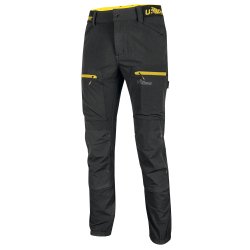 Pantalone U-Power Horizon, nero/giallo