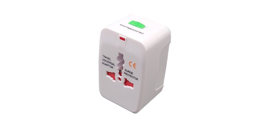 Adattatore da viaggio universale - bianco - MKC Melchioni