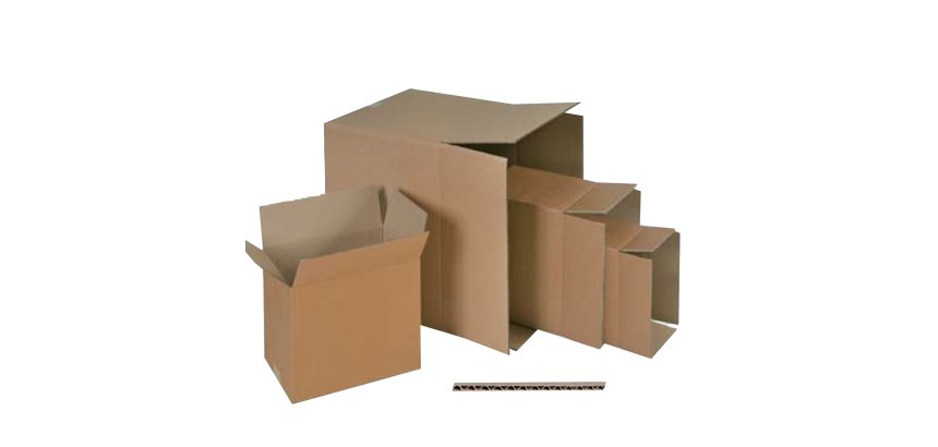 Scatola per imballo - onda singola - 20 x 15 x 15 cm - cartone - avana