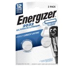 Micropila CR2032 - 3V - a pastiglia - Ultimate Lithium - Energizer - blister 2 pezzi