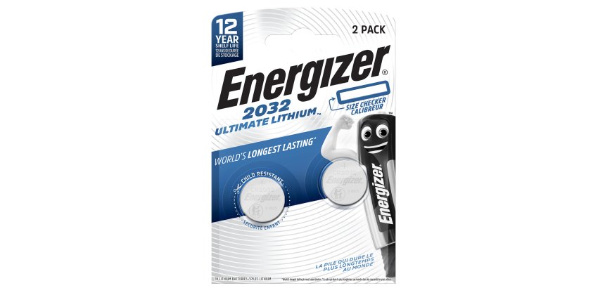 Micropila CR2032 - 3V - a pastiglia - Ultimate Lithium - Energizer - blister 2 pezzi