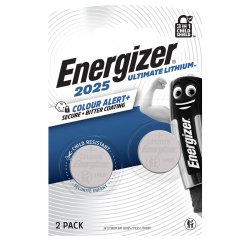 Micropila CR2025 - 3V - a pastiglia - Ultimate Lithium - Energizer - blister 2 pezzi
