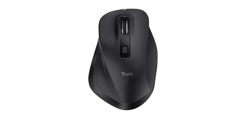 Mouse wireless Fyda - ricaricabile - nero - Trust