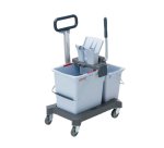 Carrello per pulizie UltraSpeed Pro Doppio - con barra - 33 L - 62 x 38 x 85 cm - Vileda