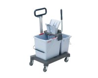 Carrello per pulizie UltraSpeed Pro Doppio - con barra - 33 L - 62 x 38 x 85 cm - Vileda