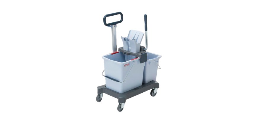 Carrello per pulizie UltraSpeed Pro Doppio - con barra - 33 L - 62 x 38 x 85 cm - Vileda