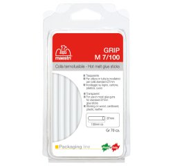 Colla termofusibile M7/100 - diametro 7 mm - lunghezza 10 cm - 70 gr - trasparente - Romeo Maestri