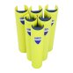 Protezione per scaffalature - per montanti larghi 70-87 mm - H 60 cm - giallo fluo - Rack Armour