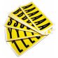 Lettere adesive da A a Z - 90 x 38 mm - 6 et/fg - 26 fogli - nero/giallo - Beaverswood - conf. 156 etichette