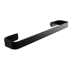 Portasalviette - 35 x 6,5 cm - acciaio inox verniciato - nero - Laminart