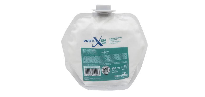 Crema mani Protexem Rinnova - idratante ed emolliente - sacca ricarica da 800 ml - Nettuno