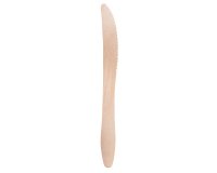 Coltello monouso in legno - 16,5 cm - Signor Bio - conf. 100 pezzi