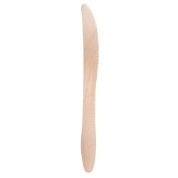 Coltello monouso in legno - 16,5 cm - Signor Bio - conf. 100 pezzi