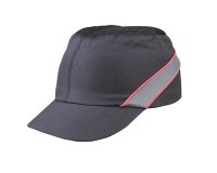 Caschetto anti-urto AirColtan COLTAAINOSH - tipo baseball - taglia unica - nero/rosso - Deltaplus