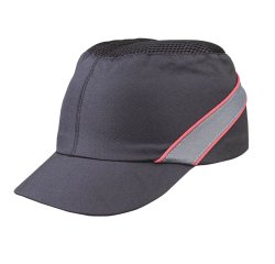 Caschetto anti-urto AirColtan COLTAAINOSH - tipo baseball - taglia unica - nero/rosso - Deltaplus