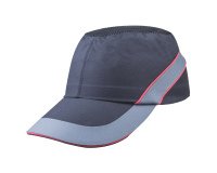 Caschetto antiurto AirColtan COLTAAINOLG - tipo baseball - taglia unica - nero/rosso - Deltaplus