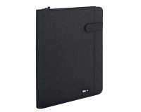 Portablocco Flap - tessuto - nero - A4 - City Time