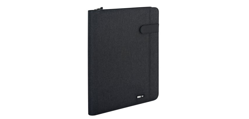 Portablocco Flap - tessuto - nero - A4 - City Time