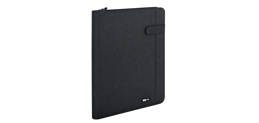 Portablocco Flap - tessuto - nero - A4 - City Time