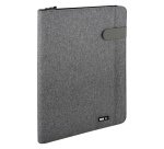 Portablocco Flap - tessuto - grigio - A4 - City Time