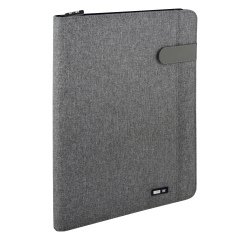 Portablocco Flap - tessuto - grigio - A4 - City Time