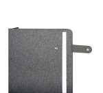 Portablocco Flap - tessuto - grigio - A4 - City Time