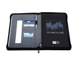 Portablocco Flap - tessuto - grigio - A4 - City Time