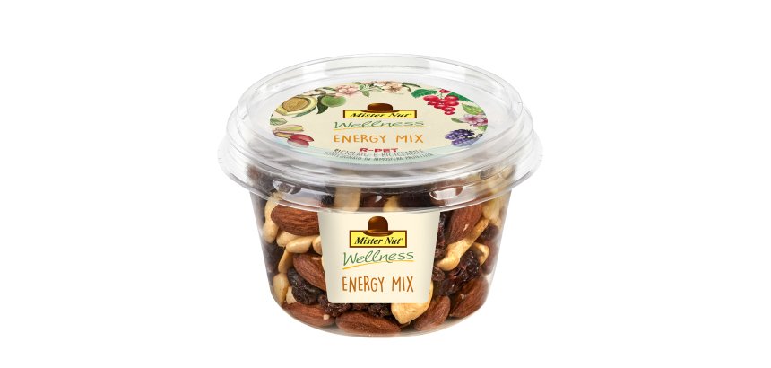 Energy mix - frutta secca e disidratata - in bicchiere - 125 gr - Mister Nut