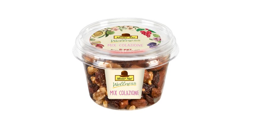 Mix colazione - frutta secca e disidratata - in bicchiere - 125 gr - Mister Nut