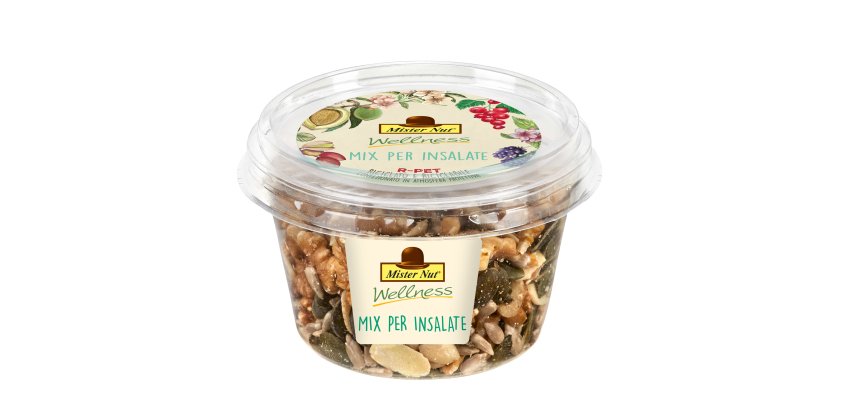 Mix insalata - frutta secca e semi - in bicchiere - 125 gr - Mister Nut