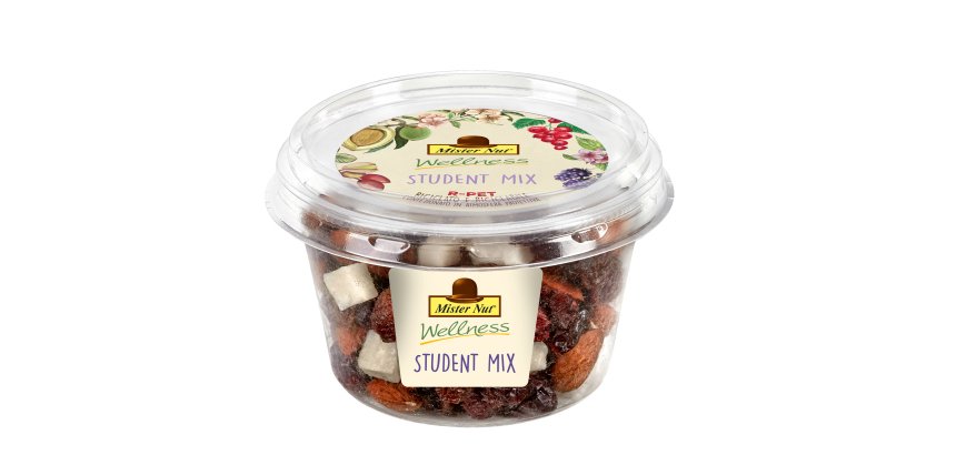 Student mix - frutta secca e semi - in bicchiere - 125 gr - Mister Nut