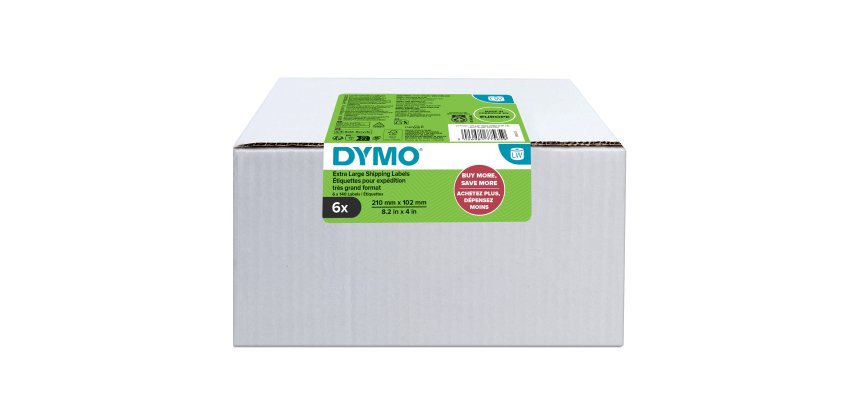 Rotolo 140 etichette LW 2177565 - 102 mm x 210 mm - carta - solo per LW5XL - Dymo - conf. 6 rotoli